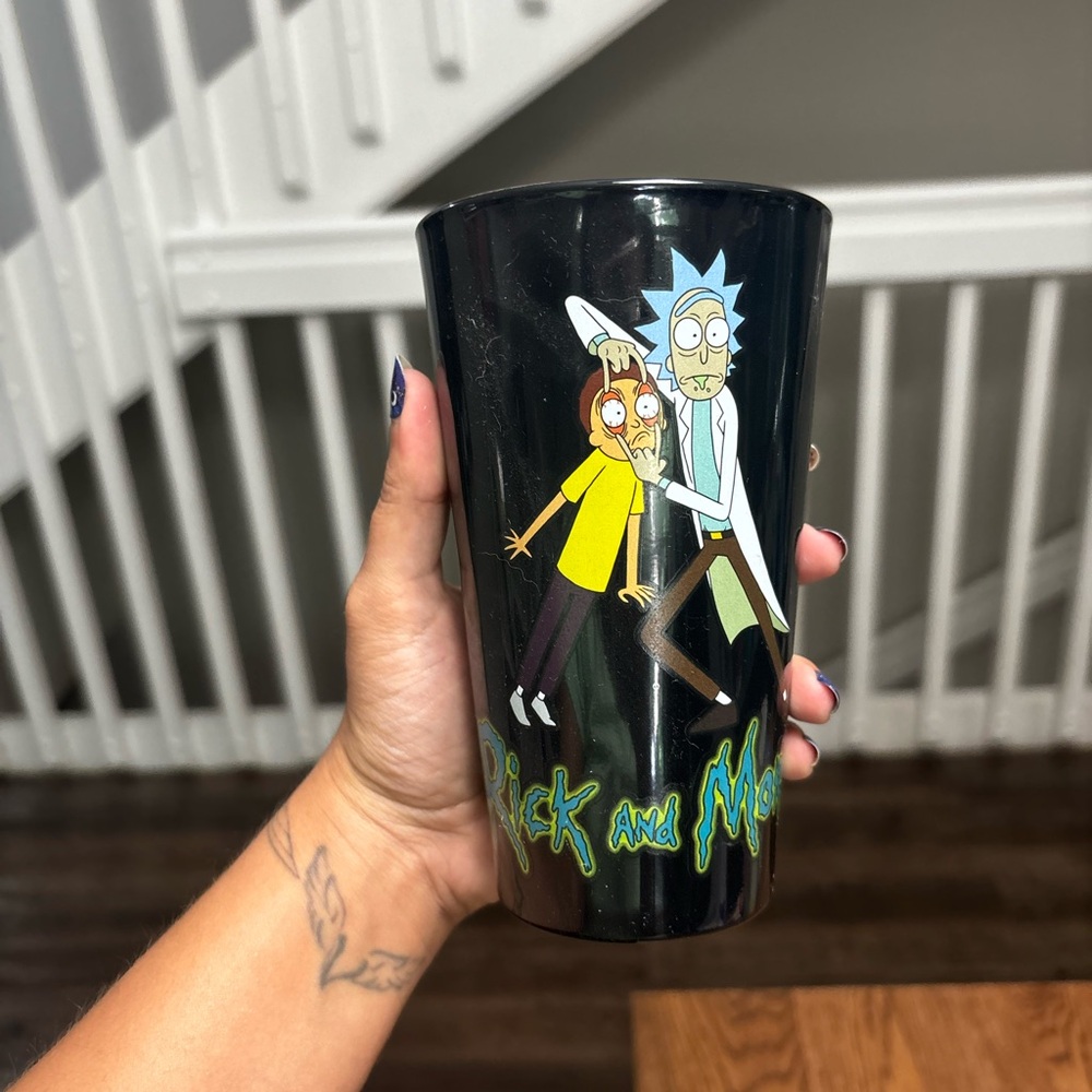 Rick and Morty Single Glass